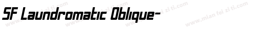 SF Laundromatic Oblique字体转换